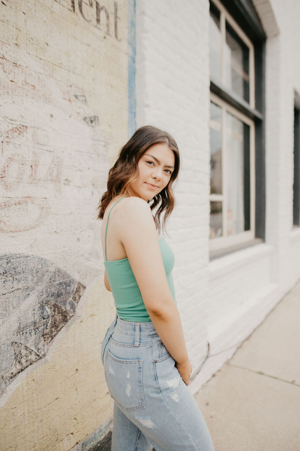 Simply the Best Crop Top- Green