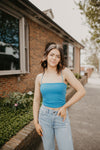 Simply the Best Crop Top- Ocean