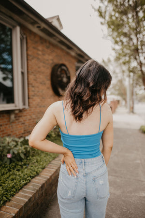 Simply the Best Crop Top- Ocean