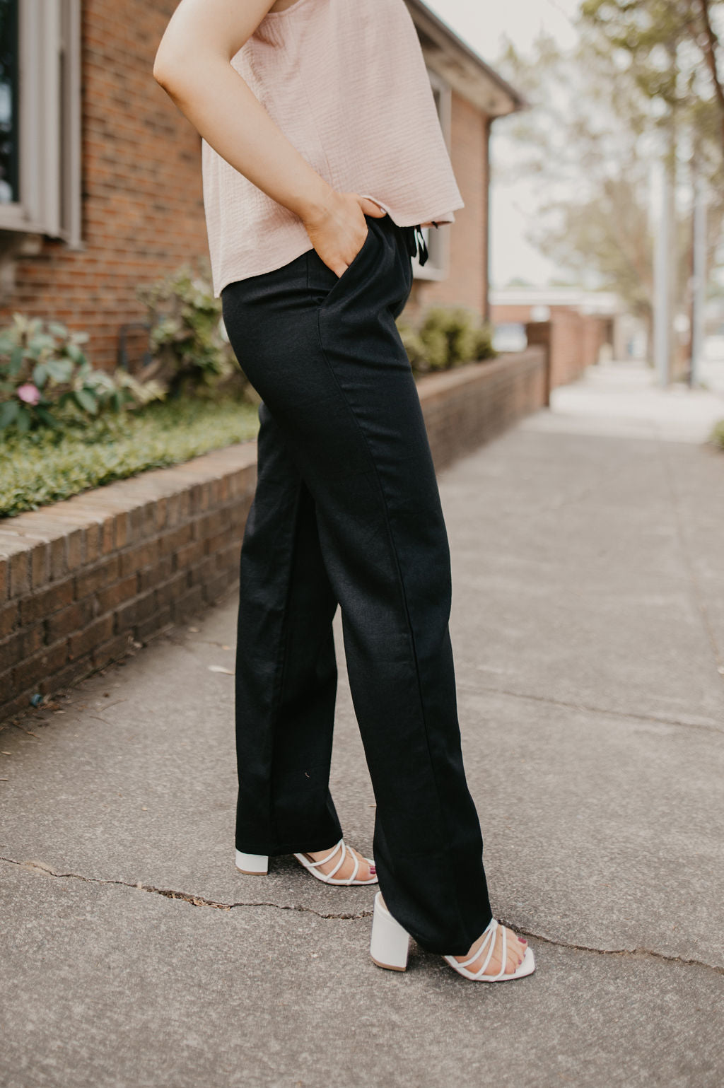 Linen Pants- Black