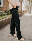 Linen Pants- Black