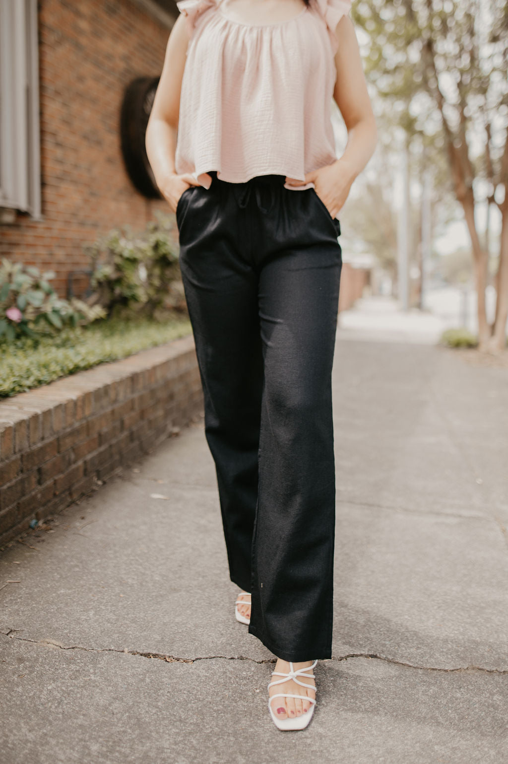 Linen Pants- Black