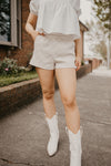 Floral Embroidered Shorts