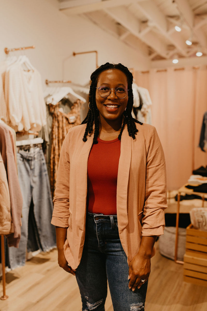 Milan Blazer in Blush