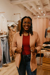 Milan Blazer in Blush
