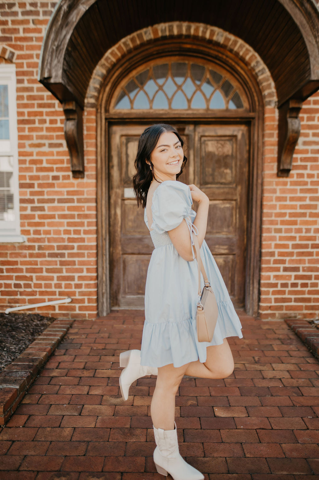 A Bright Spark Dress- Baby Blue