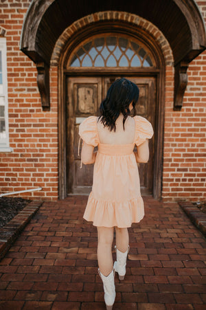 A Bright Spark Dress- Peach