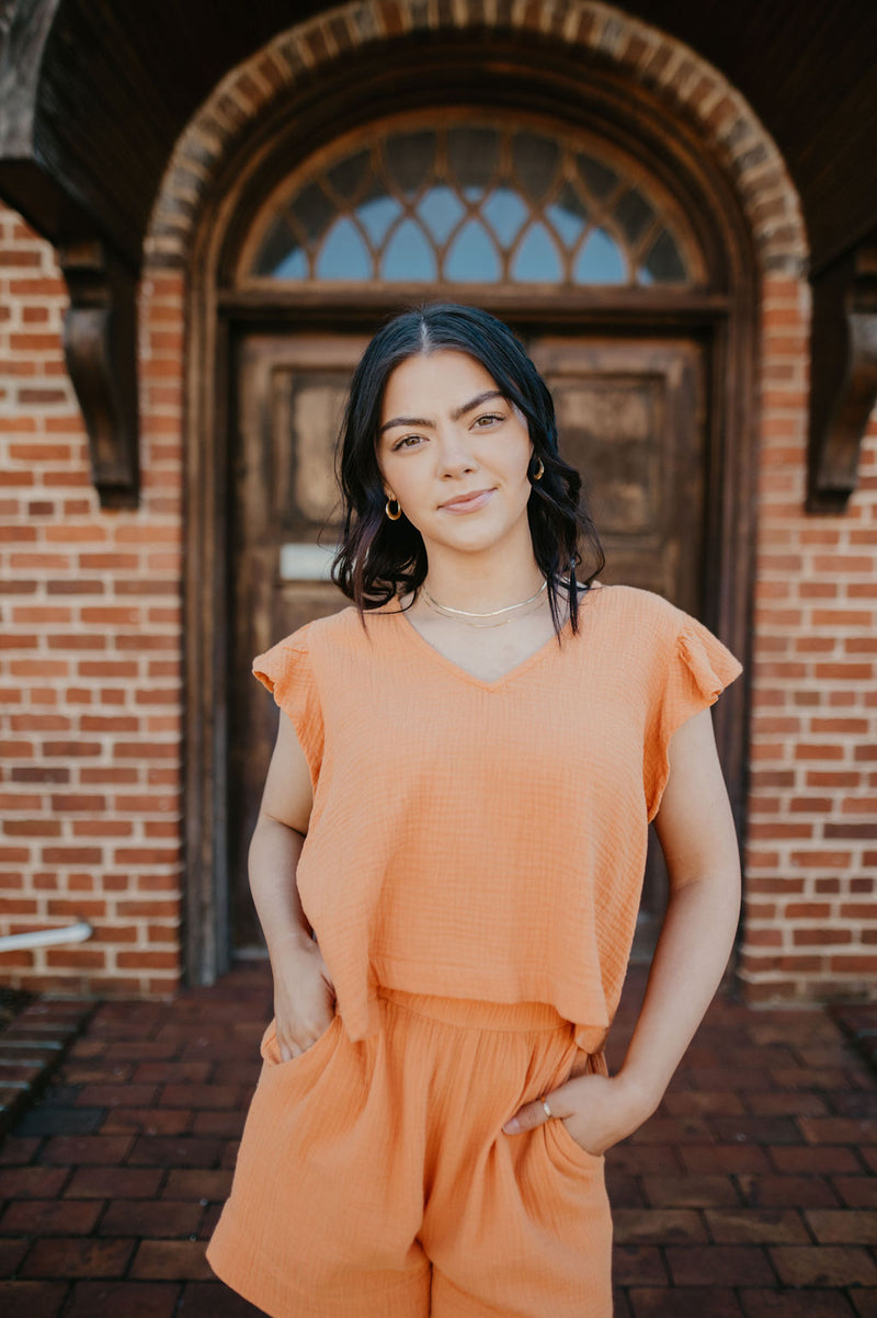 Daydreaming Top- Orange