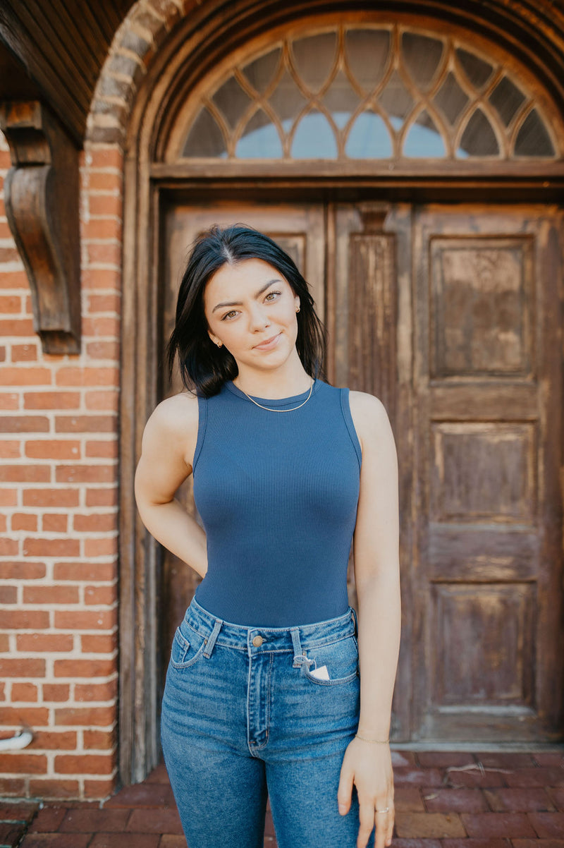 Madalynn Bodysuit- Navy