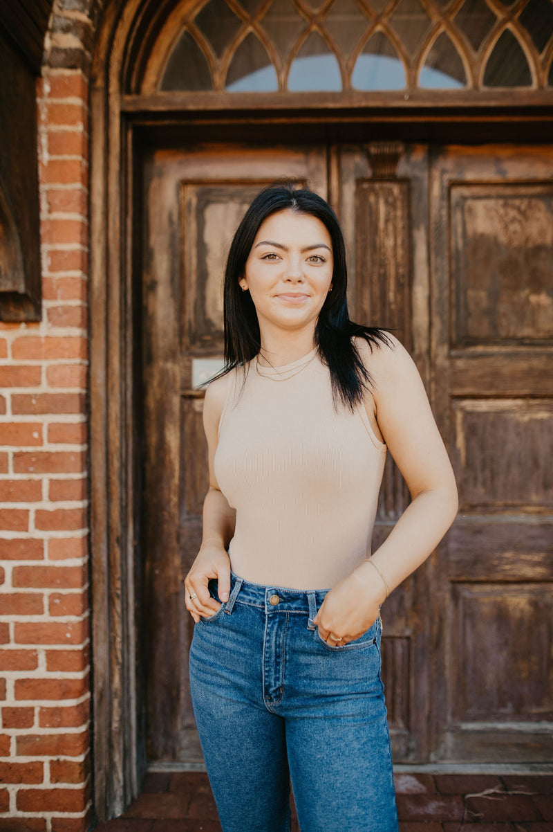 Madalynn Bodysuit- Beige