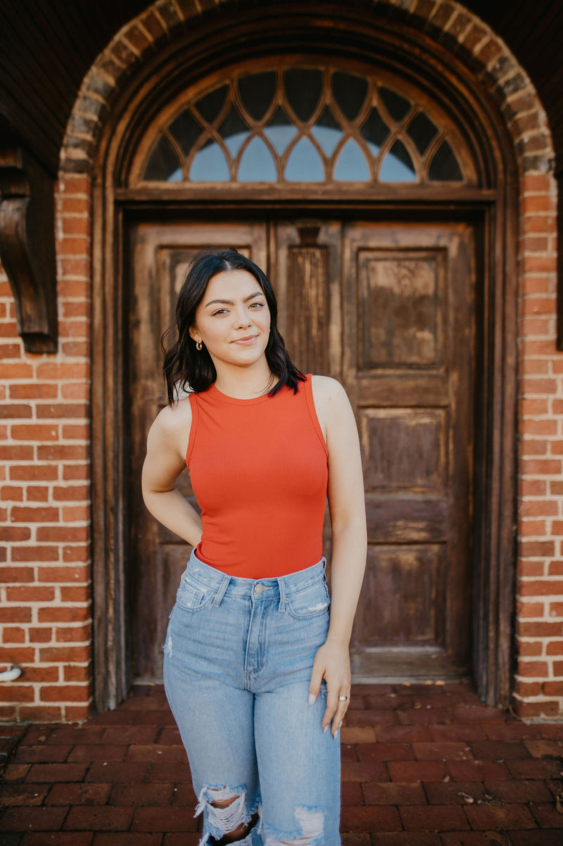 Madalynn Bodysuit- Red