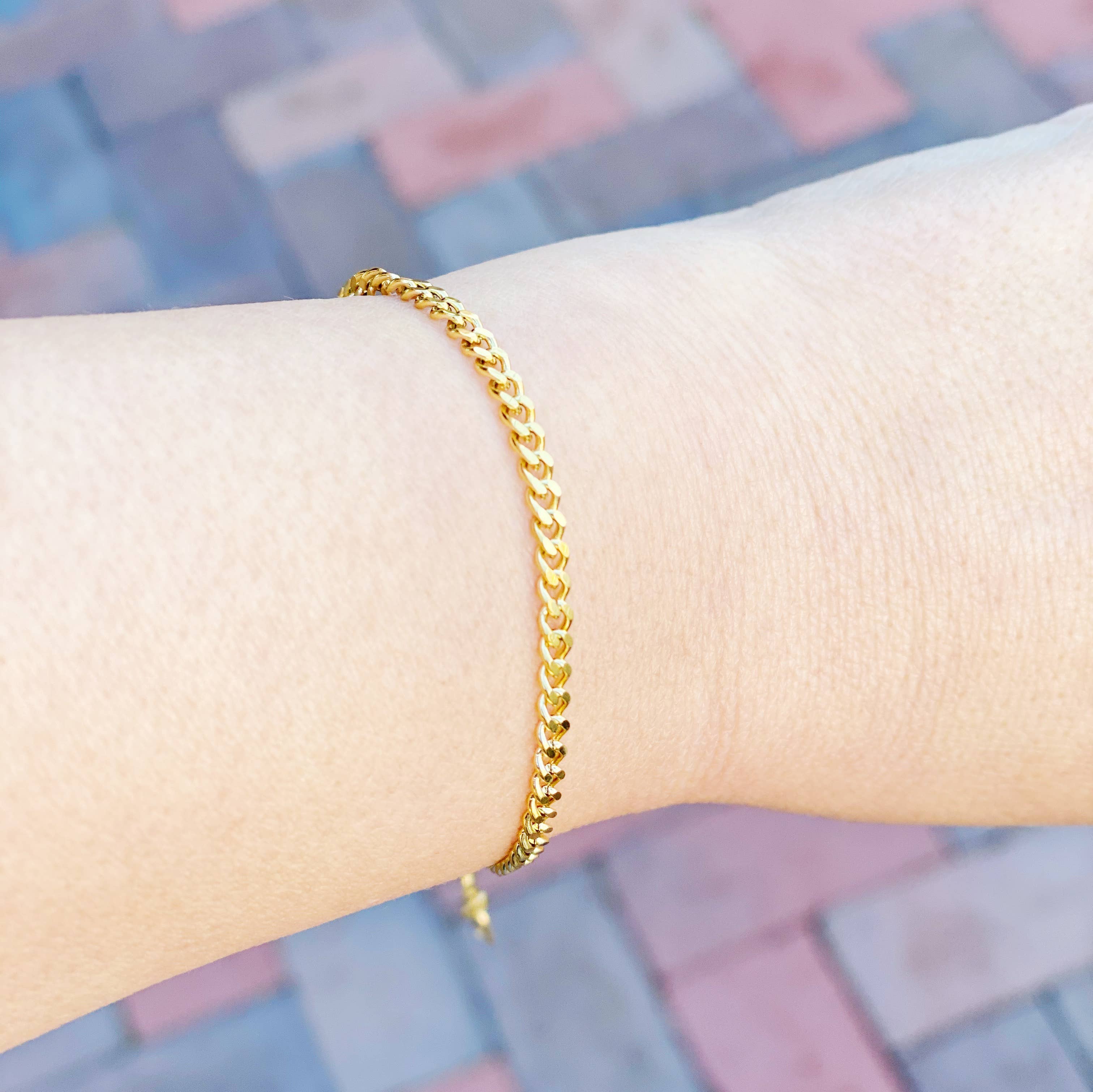 Dainty Cuban Chain Bracelet