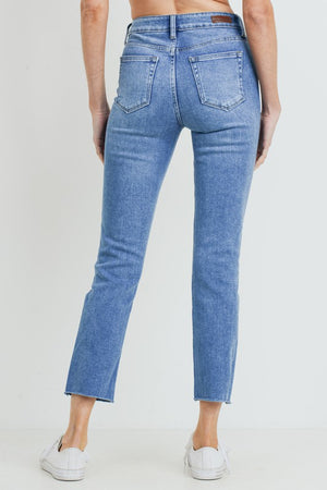 Lena High Rise Straight Leg Jean