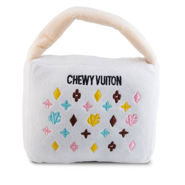 White Chewy Vuiton Purses - Large